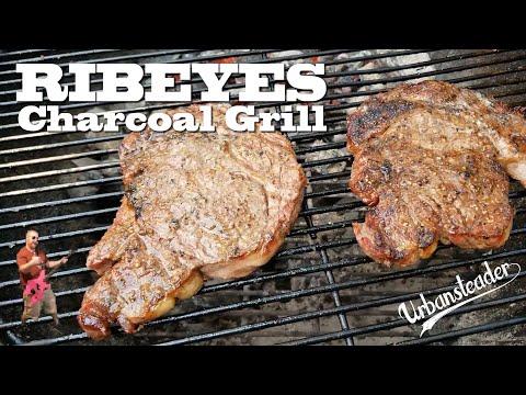 Charcoal Grilled Ribeyes