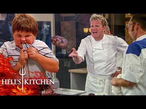 Chef Ramsay Gets Enraged by Raw Spaghetti & Tiny Burgers | Hell’s Kitchen