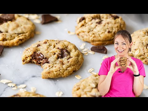 Chewy Brown Butter Oatmeal Chocolate Chunk Cookies