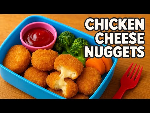 Chicken Cheese Nuggets | Perfect Kids Lunch Box Recipe | Easy Homemade Nuggets | weight gain recipe