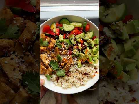 Chicken rice bowl| Easy and Healthy weekday meals #dinnerideas #healthyrecipes