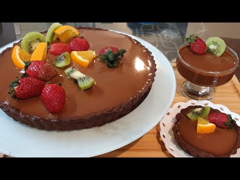 Chocolate Tart [Chocolate Mousse] How to make Mirror Glaze