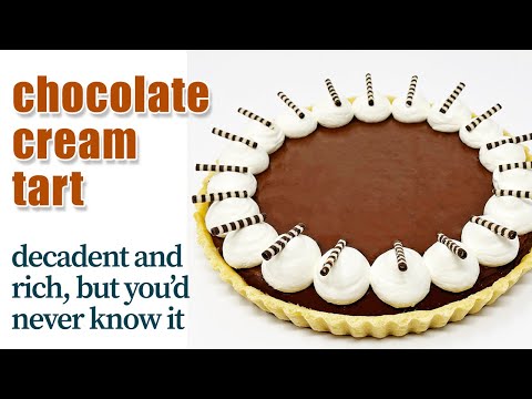 Chocolate Tart with Whipped Cream — DAM That's Good!