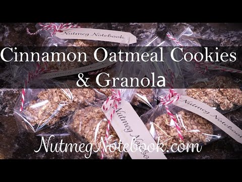 Cinnamon Oatmeal Cookies & Granola   Dehydrated in the Excaliber & Breville Smart Oven Air, No Sugar