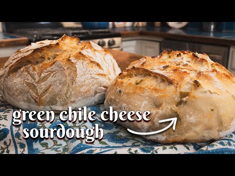 CLASSIC AND GREEN CHILE CHEESE SOURDOUGH BREAD STEP-BY-STEP: How Long it Really Takes