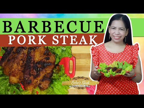 CLASSIC BARBECUE PORK STEAK IN A PAN