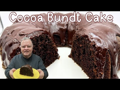 Cocoa Bundt Cake – Just in time for Valentine’s Day’s- A chocolate cake with a chocolate glaze!