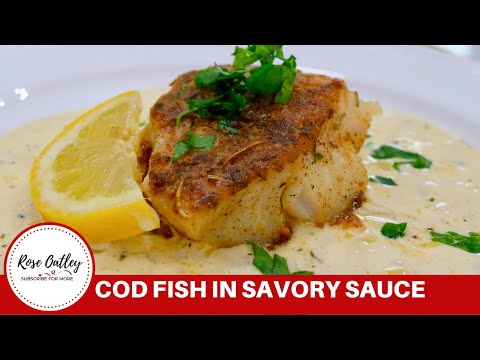 Cod Fish Recipe | How to cook Cod Fish with Creamy Butter Garlic Sauce