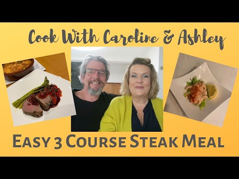Cook With Us  – Easy 3 Course Steak Meal  – Retro Style!