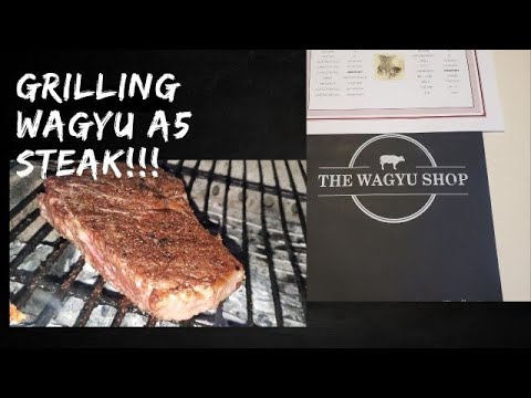Cooking a Japanese Wagyu A5 Steak on the Grill for the First Time!!