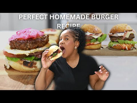 COOKING WITH SUZIE Q: The Ultimate Juicy Homemade Gourmet Burger Recipe | Sunday Dinner