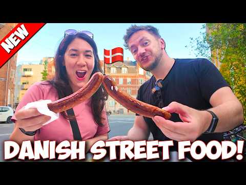 Copenhagen STREET FOOD TOUR 🇩🇰 | (Smørrebrød, Fiskerikadeller, Danish Pastry & More in Denmark)