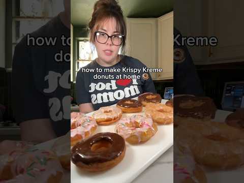 COPYCAT KRISPY KREME DONUTS | mazerlazer #donuts #copycatrecipes #copycats #homemade #shortsviral