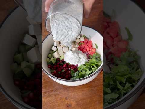 Creamy Chia Tofu Salad Bowl #recipe #weightloss #easyrecipe #food #healthyrecipes #whatieatinaday