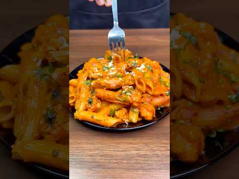 Creamy Chicken Pasta Recipe | Easy & Delicious!!😋 #shorts #asmr #pastarecipe #food