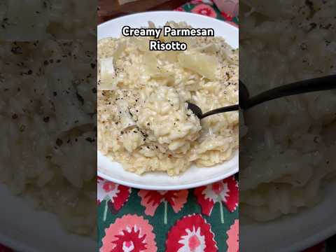 Creamy Parmesan Risotto Recipe! #risotto #recipe #cookingshorts #easyrecipe #cooking #food #sidedish
