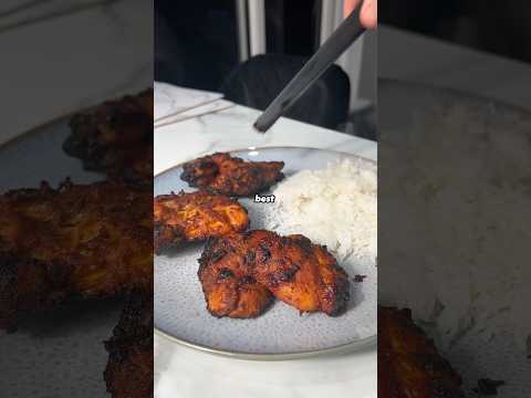 Crispy AIR FRYER CHICKEN THIGHS 🤤 #healthyrecipes #recipe