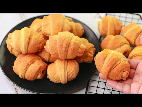 Croissant Recipe | Eggless & Without Oven | Yummy
