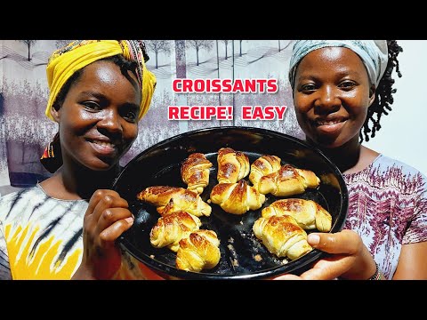 Croissant recipe || How to make simple croissant at home || butter croissant