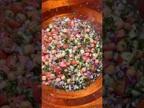 Cucumber Chickpea Salad