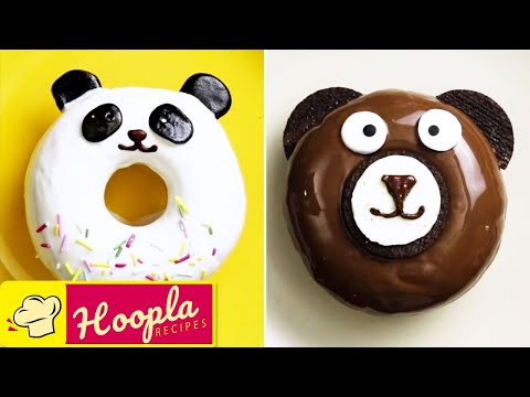 Cute Animal Donuts Decorating Tutorial & More Dessert Recipes! | Hoopla Recipes