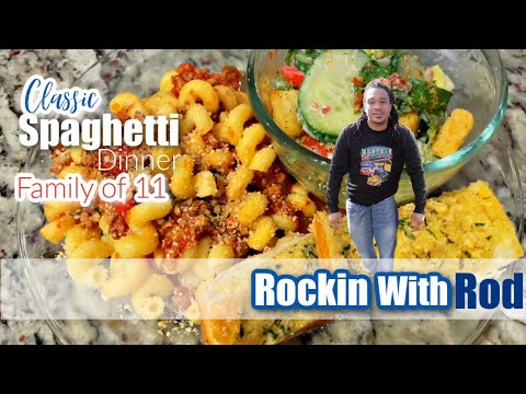 DAD Makes BEST Classic SPAGHETTI Dinner For FAMILY of 11! (Voice Over)
