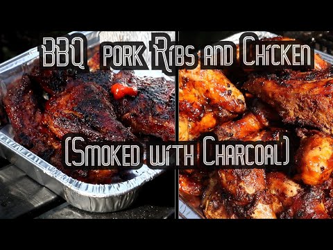 Delicious BBQ Chicken and Ribs (Charcoal Grill)