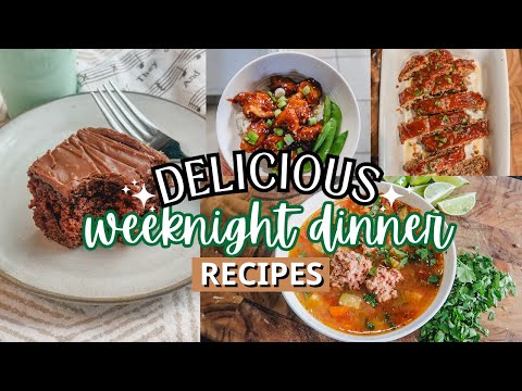 Delicious Family Dinner Recipe Ideas//What's for Dinner and Dessert!