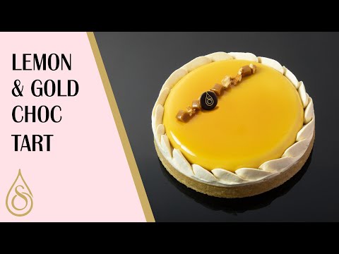 Delicious Lemon & Gold Chocolate Tart (Full Recipe) | Kirsten Tibballs