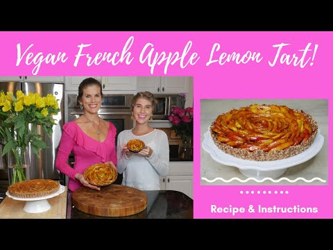DELIGHTFUL Vegan French Apple Lemon Tart | Recipe + Instructions
