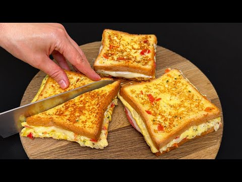 Diese Sandwiches werden in einer Sekunde verschwinden! Rezept mit einfachen Zutaten zum Frühstück!