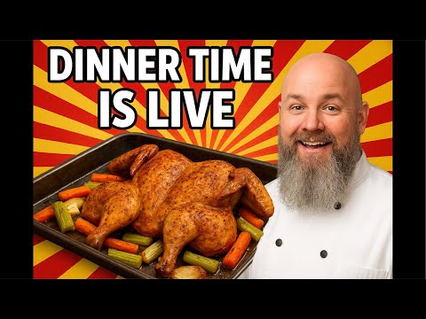 dinner time is live! Roasted chicken potatoes