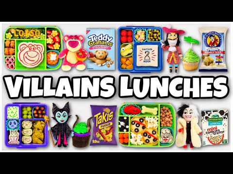 *DISNEY VILLAINS* Lunch Ideas for Kids! 🍎 Fun & Easy Lunchbox Idea
