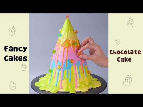 DIY Rainbow Chocolate Cake