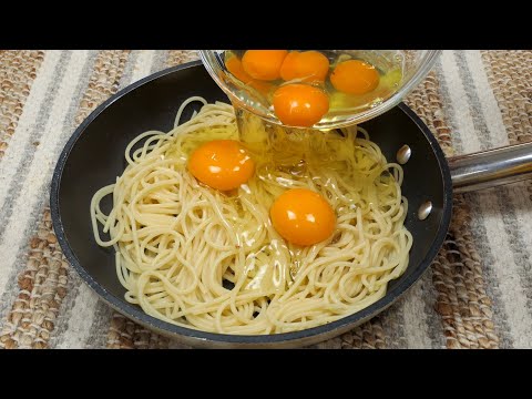 Do you have PASTA and EGGS at home ❓❓ Easy and quick recipe