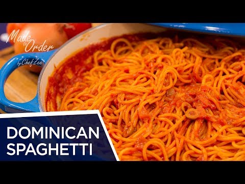 Dominican Spaghetti | Espaguetis Dominicano | Dominican Recipes | Made To Order | Chef Zee Cooks
