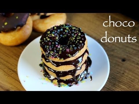 donut recipe | chocolate donut recipe | eggless chocolate doughnut