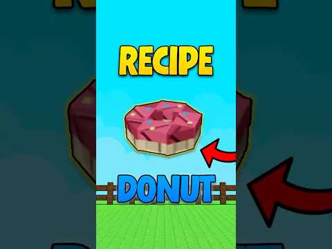 DONUT RECIPE IN GROW A GARDEN #growagarden #roblox