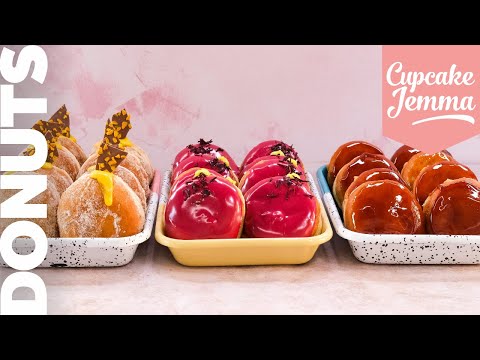 Donut Showdown! 3 Recipes: Creme Brûlée / Passionfruit Chocolate / Lime & Hibiscus glazed Donuts