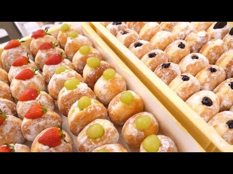 Donut with cream🥯🥯🥯 yummy yummy😋#cake#Donut recipe#donut