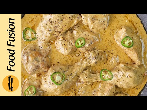 Dum wali White Chicken Gravy Recipe by Food Fusion