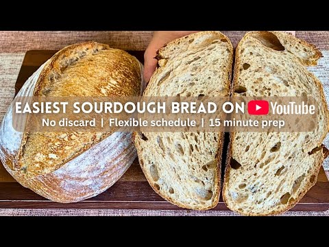 EASIEST Sourdough Bread Recipe on YouTube | Complete Step-By-Step Process