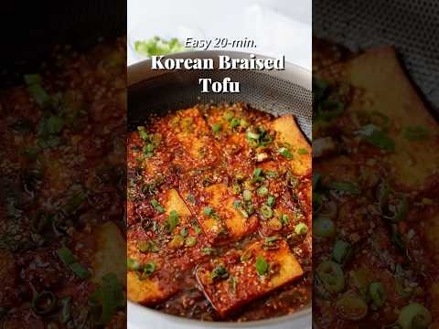 Easy 20-min. Korean Braised Tofu #koreanfood