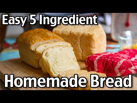 Easy 5 Ingredient Homemade Bread