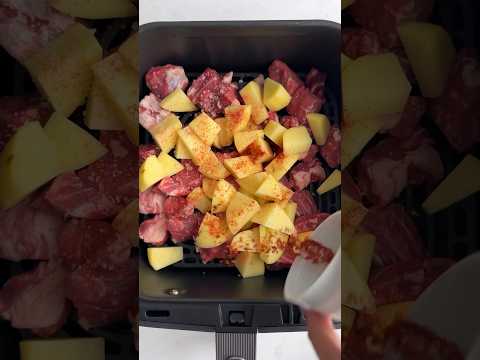 Easy Air Fryer Steak and Potatoes #airfryer #easydinner | Food Dolls
