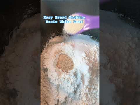 Easy Bread Maker Machine White Yeast Bread Loaf 🍞 #recipe