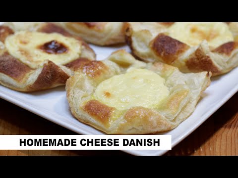 Easy Cheese Danish Recipe with Puff Pastry