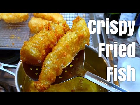 Easy CRISPY Fried Fish cooked to perfection | Crispy Battered Cod Recipe EASY!