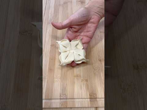 Easy & Fancy Cream Cheese Puff Pastry Recipe! #PastryFlowers #EasyBaking