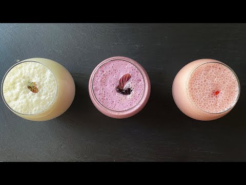 Easy flavoured Frozen Yogurt smoothies to make at home – using homemade natural yogurt